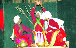 A play being staged at GNN College in Doraha.