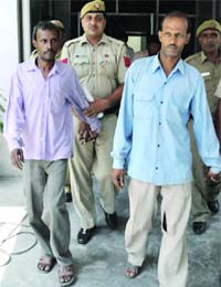 A city court today sent the two accused--Sushil Kumar and Om Prakash-- to two-day police remand