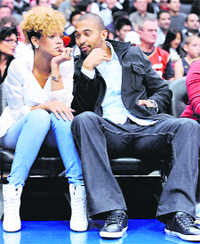 Rihanna with Matt Kemp