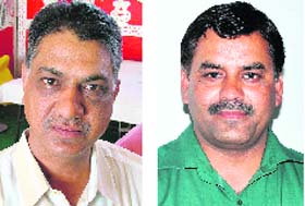 Sudhir Mudgal (102 times) and Manjit Saini, organiser & beneficiary