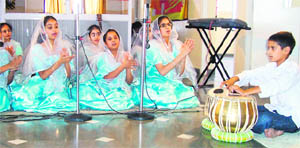 Students of Drishti Dr RC Jain Innovative Public School perform during the closing ceremony of a summer camp on Thursday.