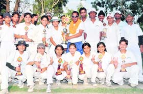 The Uttarakhand womens softball team that won the overall softball championship held in Rajasthan recently