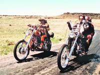 Historic and adventurous, Easy Rider, the story of two dropouts Peter Fonda and Dennis Hopper, who ride across America on motorcycles, became a cult film