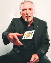 The rebel Dennis Hopper, who in later years had this distinct cigar-puffing image, was a class apart