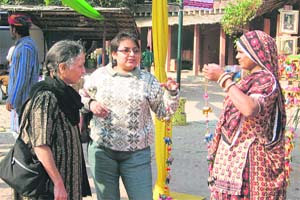 Mandira Mitra (centre) finds it a refreshing break to take a vacation alone
