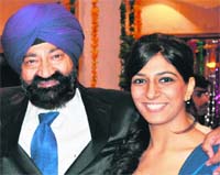 Raabiya with dad Jaspal Bhatti