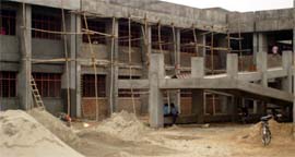 A view of the under-construction judicial complex in Abohar.