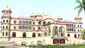 A view of Noor Mahal in Karnal