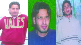 The Delhi police on Wednesday released photographs of the three accused in the suspected honour killing case