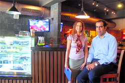 Dolly Kaur and Gurtej Singh Virk at Caf Oz