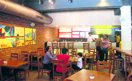 Elements from Down Under are a special attraction at Cafe Oz 