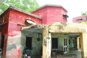 The dilapidated building which houses Zila Parishad office in Jalandhar
