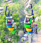 A ropeway in Uttarakhand.