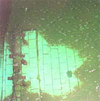 Grime settled at the bottom of a water tank