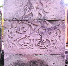 The exquisite Khmer art carvings with Indian motifs like dancing apsaras are a clear evidence of the Indian influence on South East Asia centuries ago