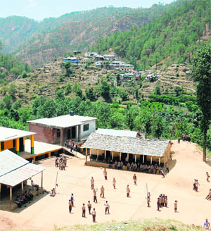 The school was recently awarded Rs 40,000 by the District Development Authority for being the cleanest educational institution in the area