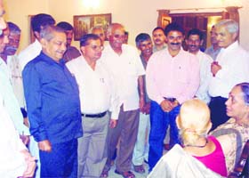 Governor Margaret Alva interacts with agriculturists from South India in Dehradun