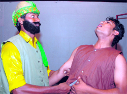 Artistes perform play Kabuliwala at Panjab Kala Bhawa, Sector 16, Chandigarh, on Wednesday