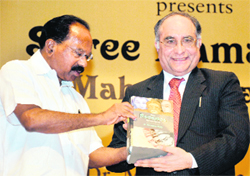 Chief Justice of India SH Kapadia at the release of Union Law Minister M Veerappa Moilys book in New Delhi on Wenesday
