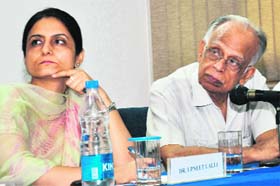 Participants at a seminar on human trafficking at the Institute of Correctional Administration in Chandigarh