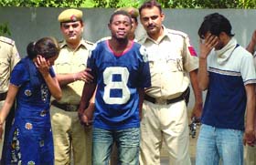 The accused in police custody