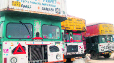 Goods Carrierhike freight rates as a result of increased fuel prices in Haridwar on Friday.