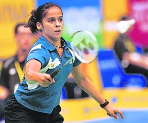 In a week of sporting distractions  FIFA football mania and Wimbledon  Indias badminton champion Saina Nehwal did not get her due