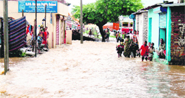 Monsoon rain exposes the claims of the Municipal Corporation in Dehradun.