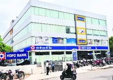 After shopping mall-cum-multiplexes, a bank is now coming up in the Industrial Area, Phase I.