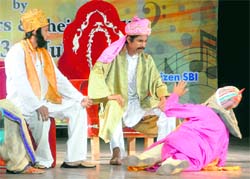 A play in progress at the Su-Kriti cultural fest