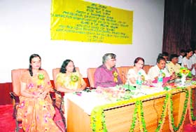 Participants at an orientation course for the 23rd Youth Parliament competition held at Kendriya Vidyalaya, ONGC, in Dehradun