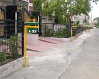 Uniquely designed house number boards have been installed in Panchavati Nagar. 