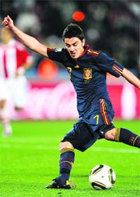 David Villa in the box usually meant a goal