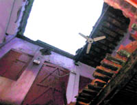 The house at Mani Majra where the roof collapsed