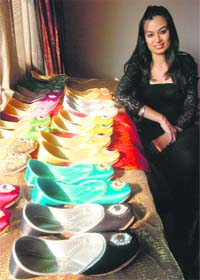 Avantika showcases her collection  Photo: S Chandan