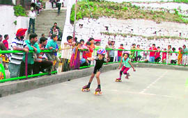 The proposed parking and skating hall below the Sylverton Ground in Mussoorie. 