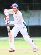 Sri Lanka's Upul Tharanga plays a shot during a practice match against India in Colombo on Tuesday. India will play Sri Lanka in a three-Test series starting at Galle on July 18.
