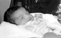 The abandoned child who was found outside the Guru Asra Trust at Phase VII in Mohali