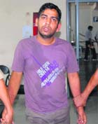 Kuljit , the suspect arrested by the police, in Dehradun on Friday.