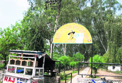 A view of the Shaheed-e-Azam Bhagat Singh park at Kathua.