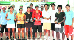 The winners of the HTA-AITA Men's and Women's Tournament-2010 at Jassowal 