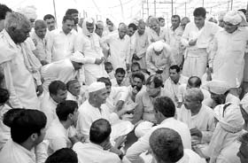 A khap panchayat in progress at Jind