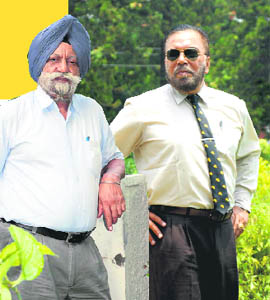 Major-Gen Jaswant Singh Mann (retd) and Brig IG Singh (retd)