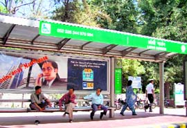 The proposed bus queue shelters, to be built on the lines of Delhi 