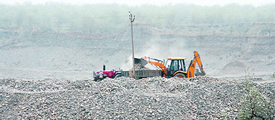 Illegal mining continues unabated near Mandewala in Yamunanagar.