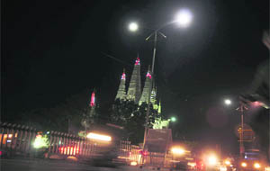 Energy saving light installed for demonstration at certain points in Ludhiana. 