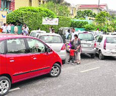 A kindergarten located at Sarabha Nagar in Ludhiana on Wednesday. 