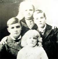 Young Jim Corbett along with his sister and brothers.