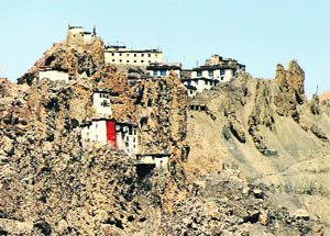 Dhankar Gompa is the oldest monastery in the Lahaul-Spiti region