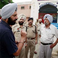 Deputy Commissioner Gurkirat Kirpal Singh and SSP Sukhchain Singh Gill taking stock of the situation at the Central Jail.